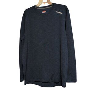 KARBON Tee Men's size XL Pull Over Navy Blue Long Sleeve Base Layer Out Doors